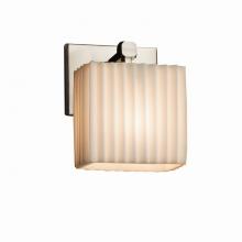 Justice Design Group PNA-8427-55-PLET-NCKL - Tetra ADA 1-Light Wall Sconce