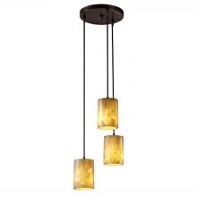 Justice Design Group ALR-8818-10-DBRZ - Mini 3-Light Cluster Pendant