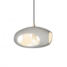 Justice Design Group CER-6440-CONC-ABRS-BKCD - Punch 1-Light Pendant