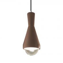 Justice Design Group CER-6520-CLAY-CROM-BKCD-LED1-700 - Erlen 1-Light LED Pendant