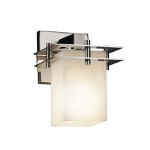 Justice Design Group CLD-8171-15-NCKL - Metropolis 1-Light Wall Sconce (2 Flat Bars)