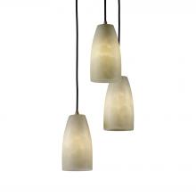 Justice Design Group CLD-8864-28-DBRZ - Small 3-Light Cluster Pendant