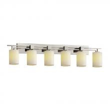 Justice Design Group CNDL-8706-10-CREM-NCKL - Aero 6-Light Bath Bar