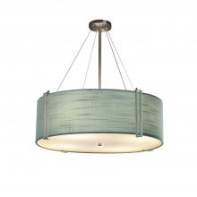 Justice Design Group FAB-9517-GRAY-NCKL - Reveal 48&#34; Drum Pendant