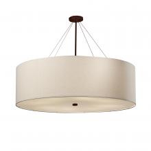 Justice Design Group FAB-9599-WHTE-DBRZ - Classic 60" Drum Pendant