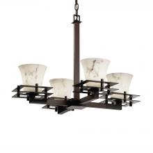 Justice Design Group FAL-8100-20-DBRZ-LED4-2800 - Metropolis 4-Light LED Chandelier