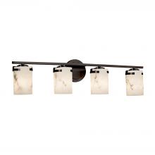 Justice Design Group FAL-8454-10-DBRZ - Atlas 4-Light Bath Bar