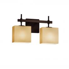 Justice Design Group FSN-8412-55-ALMD-DBRZ - Union 2-Light Bath Bar