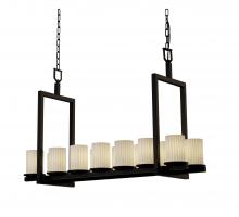 Justice Design Group FSN-8769-10-RBON-DBRZ-LED14-9800 - Dakota 14-Light Bridge LED Chandelier (Short)