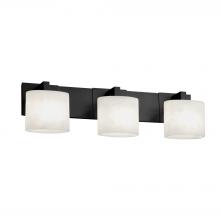  FSN-8923-30-OPAL-MBLK - Modular 3-Light Bath Bar