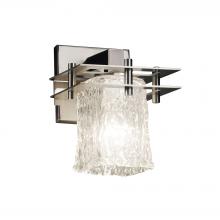 Justice Design Group GLA-8171-26-CLRT-NCKL - Metropolis 1-Light Wall Sconce (2 Flat Bars)