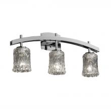 Justice Design Group GLA-8593-16-CLRT-CROM - Archway 3-Light Bath Bar