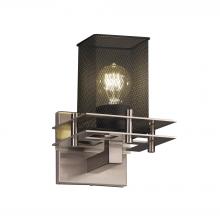 Justice Design Group MSH-8171-15-NCKL - Metropolis 1-Light Wall Sconce (2 Flat Bars)