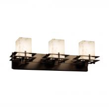 Justice Design Group ALR-8173-15-DBRZ - Metropolis 3-Light Bath Bar