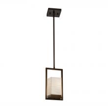 Justice Design Group PNA-7515W-WAVE-DBRZ - Laguna 1-Light LED Outdoor Mini-Pendant