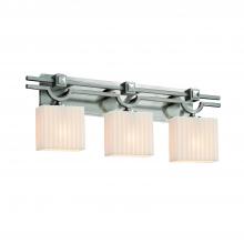 Justice Design Group PNA-8462-55-WAVE-NCKL - Bronx 2-Light Bath Bar