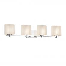 Justice Design Group POR-8444-30-PLET-CROM - Era 4-Light Bath Bar