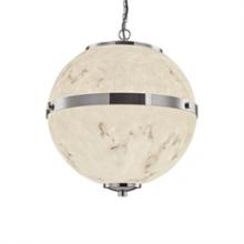 Justice Design Group FAL-8040-CROM-LED4-2800 - Imperial 17&#34; LED Hanging Globe