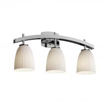 Justice Design Group FSN-8593-20-OPAL-CROM - Archway 3-Light Bath Bar