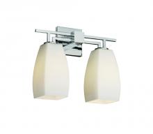 Justice Design Group FSN-8702-20-OPAL-CROM - Aero 2-Light Bath Bar