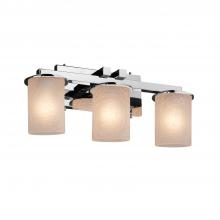 Justice Design Group FSN-8773-10-FRCR-CROM - Dakota 3-Light Bath Bar