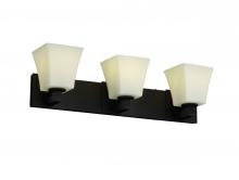 Justice Design Group FSN-8923-10-WEVE-DBRZ - Modular 3-Light Bath Bar