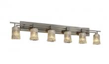 Justice Design Group GLA-8706-16-GLDC-CROM - Aero 6-Light Bath Bar