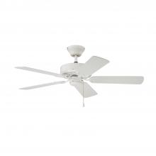 Kendal AC6842-WH - Builder&#39;s Choice 42 in. White Ceiling Fan