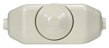 Satco Products Inc. 80/1482 - Full Range Lamp Cord; Rotary Dimmer Switch; Ivory Finish; 3&#34; x 1-1/4&#34;; Phenolic; For 18GA