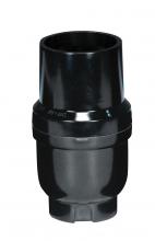 Satco Products Inc. 80/2279 - Full Size Keyless 1/8 IP Cap With Metal Bushing; Phenolic; Smooth; Less Set Screw; 2-3/4&#34;