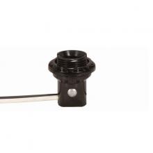 Satco Products Inc. 90/1556 - Phenolic Threaded Candelabra Socket With Shoulder And Phenolic Ring; 1-1/4&#34; Height; 8&#34; AWM
