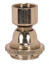 Satco Products Inc. 90/2337 - Solid Brass Large Hang Straight Swivel; 1/4 F Top And Bottom; 1-1/16&#34; Ring Nut To Seat;