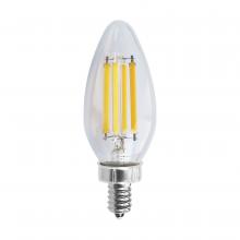 Satco Products Inc. S11383 - 8 Watt C11 LED; Clear; Candelabra base; 2700K; 90 CRI; 760 Lumens; 120 Volt