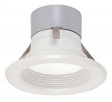 Satco Products Inc. S9124 - Discontinued - 8.5 watt LED Downlight Retrofit; 4&#34; Baffle; 3000K; Medium base; 120 volts;