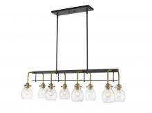 Z-Lite 466-8L-MB-OBR - 8 Light Linear Chandelier