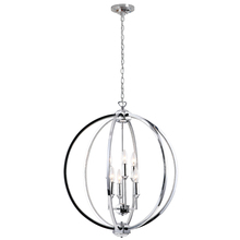 Dainolite KAR-246C-PC - 6LT Fixture, Polished Chrome w/Jewelled Accents