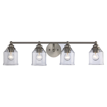 Trans Globe 22064 BN - Agoura 4-Light Shaded Vanity Wall Light