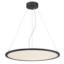 Westinghouse 6575000 - LED Chandelier Matte Black Finish White Acrylic Disc