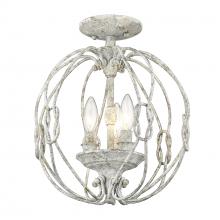 Golden 1349-SF OY - Antoinette Semi-Flush in Oyster