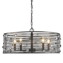 Golden 1998-5 EBB - Bijoux 5 Light Chandelier in Brushed Etruscan Bronze