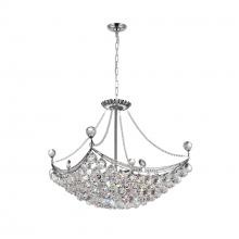 CWI Lighting 8041P20C-S - Jasmine 8 Light Down Chandelier With Chrome Finish