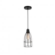 CWI Lighting 9635P5-1-101 - Nestor 1 Light Down Mini Pendant With Black Finish