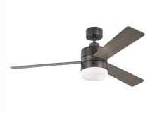 Generation Lighting 3ERAR52AGPD - Era 52&#34; Dimmable LED Indoor/Outdoor Aged Pewter Ceiling Fan with Light Kit, Remote Control and M