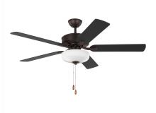 Generation Lighting 5LDDC52BZD - Linden 52&#39;&#39; traditional dimmable LED indoor bronze ceiling fan with light kit and reversible