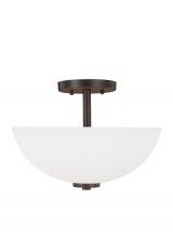 Generation Lighting 77160-710 - Oslo Two Light Semi-Flush Convertible Pendant