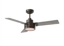 Generation Lighting 3JVR44AGPD - Jovie 44&#34; Dimmable Indoor/Outdoor Integrated LED Indoor Aged Pewter Ceiling Fan with Light Kit W
