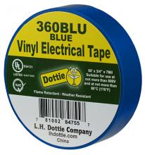 LH Dottie 360BLU - 3/4&#34; X 60&#39; X 7 Mil. Electrical Tape (Blu