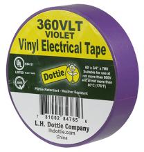 LH Dottie 360VLT - 3/4&#34; x 60&#39; x 7 Mil. Elec Tape - Violet