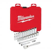 Milwaukee Electric Tool 48-22-9504 - 28 Pc. Ratchet & Socket Set-Metric