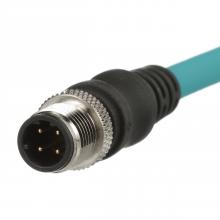 Panduit ICX15T1NTL10M - IndustrialNet™ M12 Cordset, Male to Unte